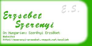erzsebet szerenyi business card